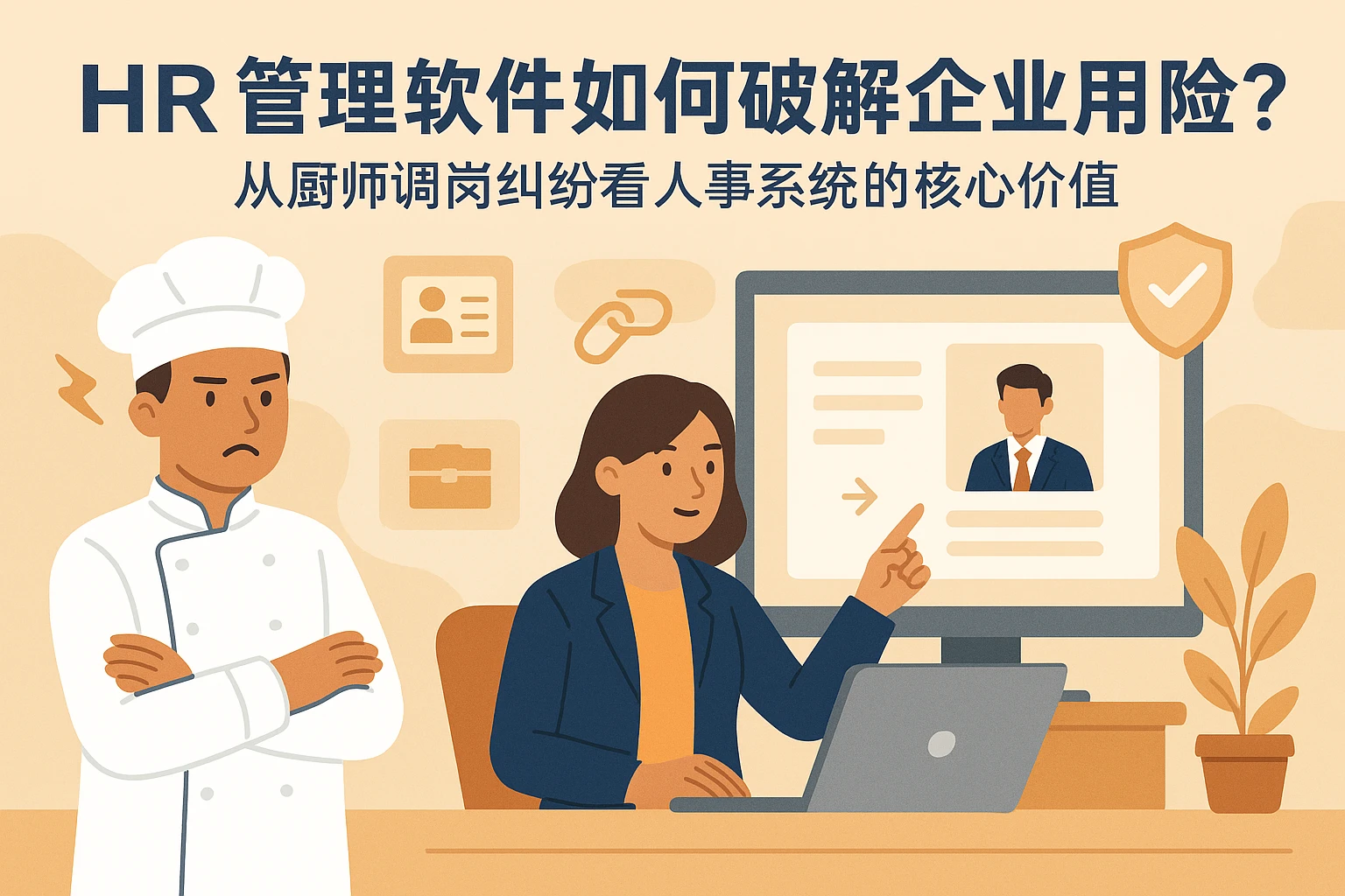 HR管理软件如何破解企业用工风险？从厨师调岗纠纷看人事系统的核心价值