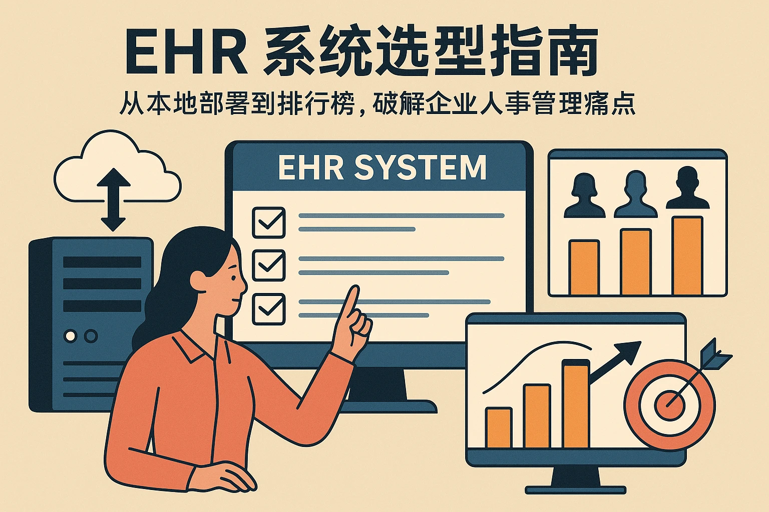 EHR系统选型指南：从本地部署到排行榜，破解企业人事管理痛点
