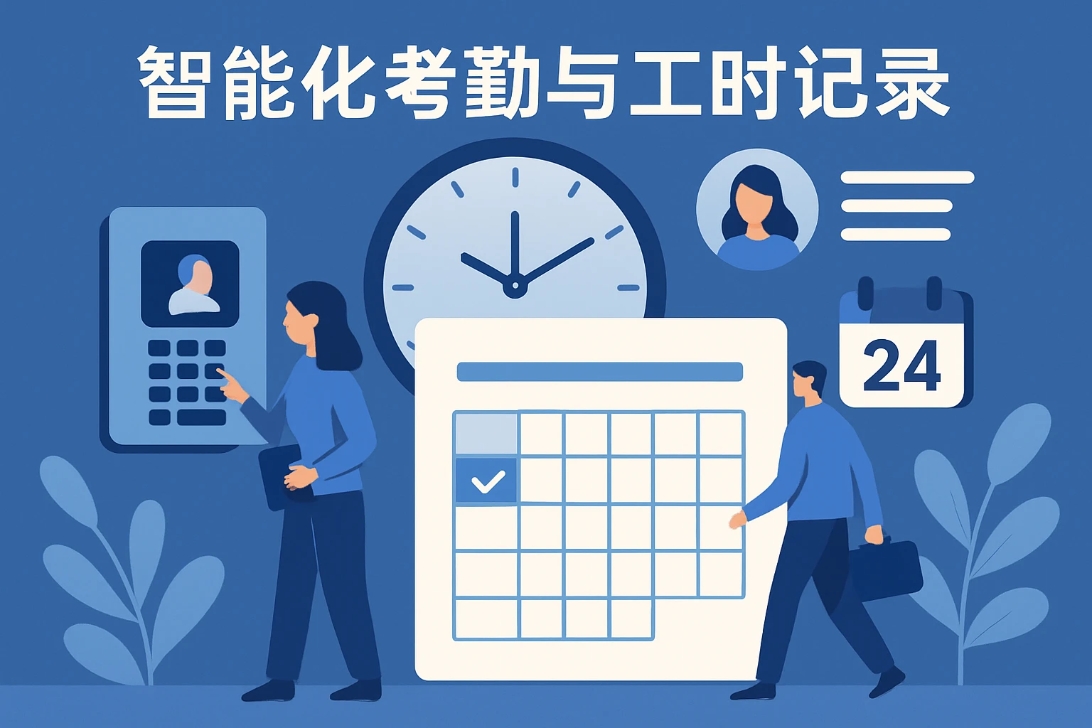 智能化考勤与工时记录