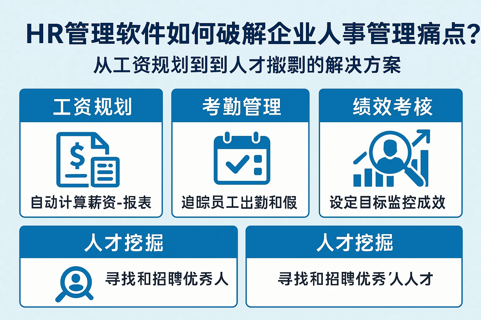 HR管理软件如何破解企业人事管理痛点?从工资规划到人才挖掘的解决方案