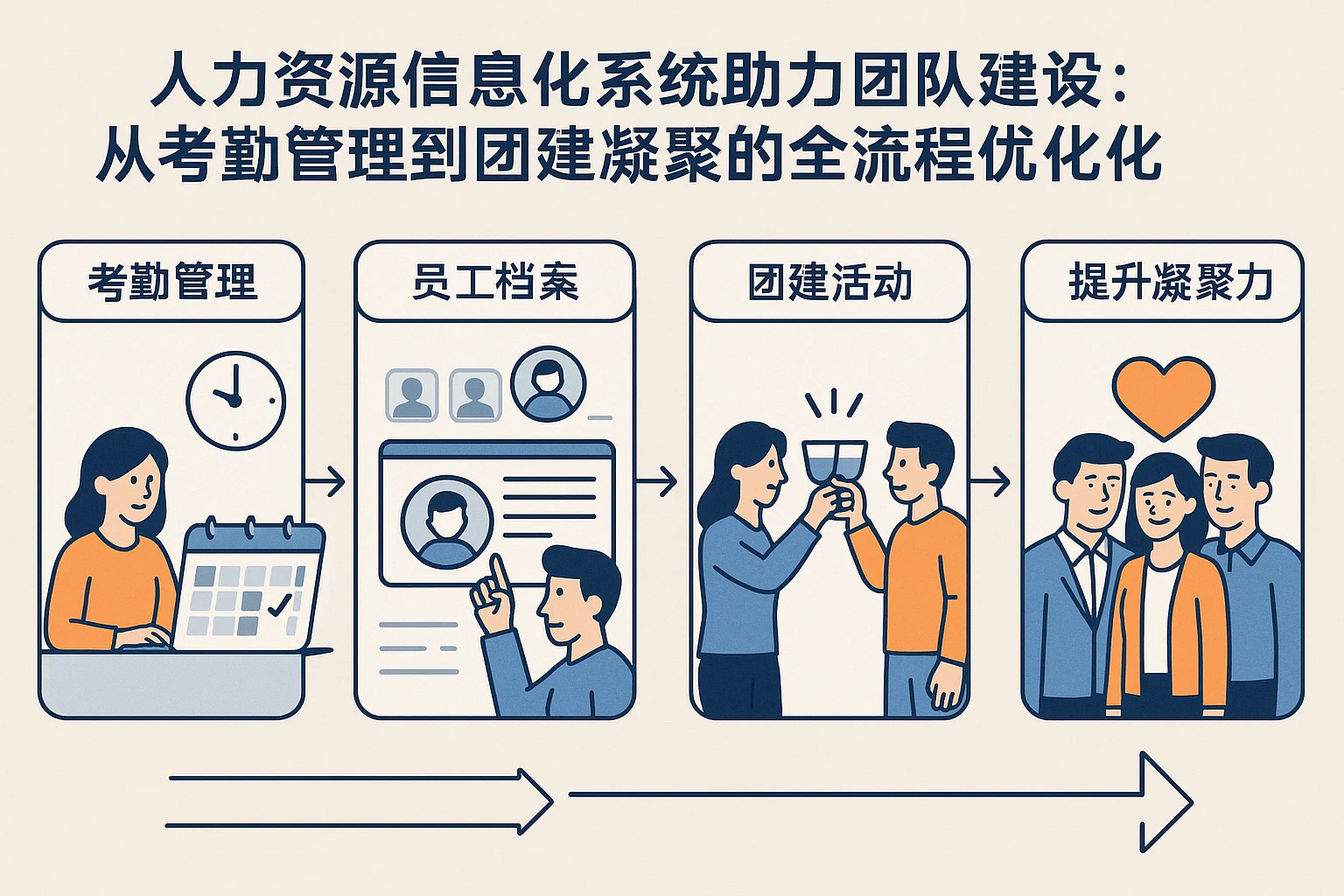 人力资源信息化系统助力团队建设:从考勤管理到团建凝聚的全流程优化