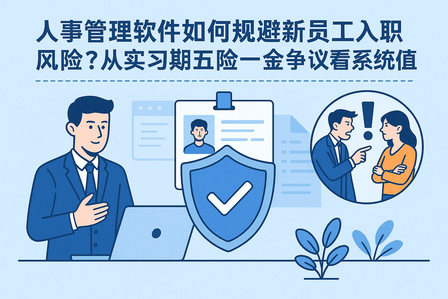 人事管理软件如何规避新员工入职风险？从实习期五险一金争议看系统价值