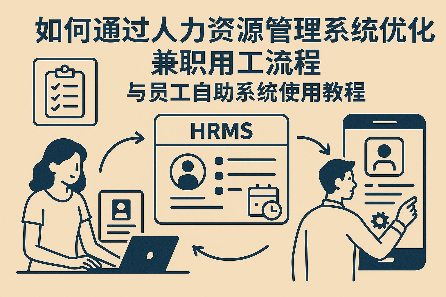 如何通过人力资源管理系统优化兼职用工流程与员工自助系统使用教程