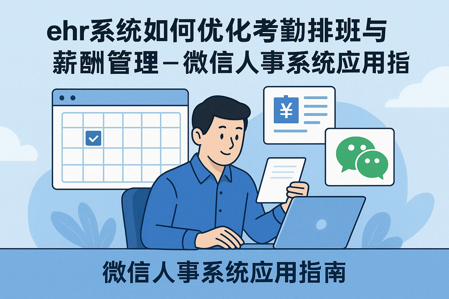 ehr系统如何优化考勤排班与薪酬管理 - 微信人事系统应用指南