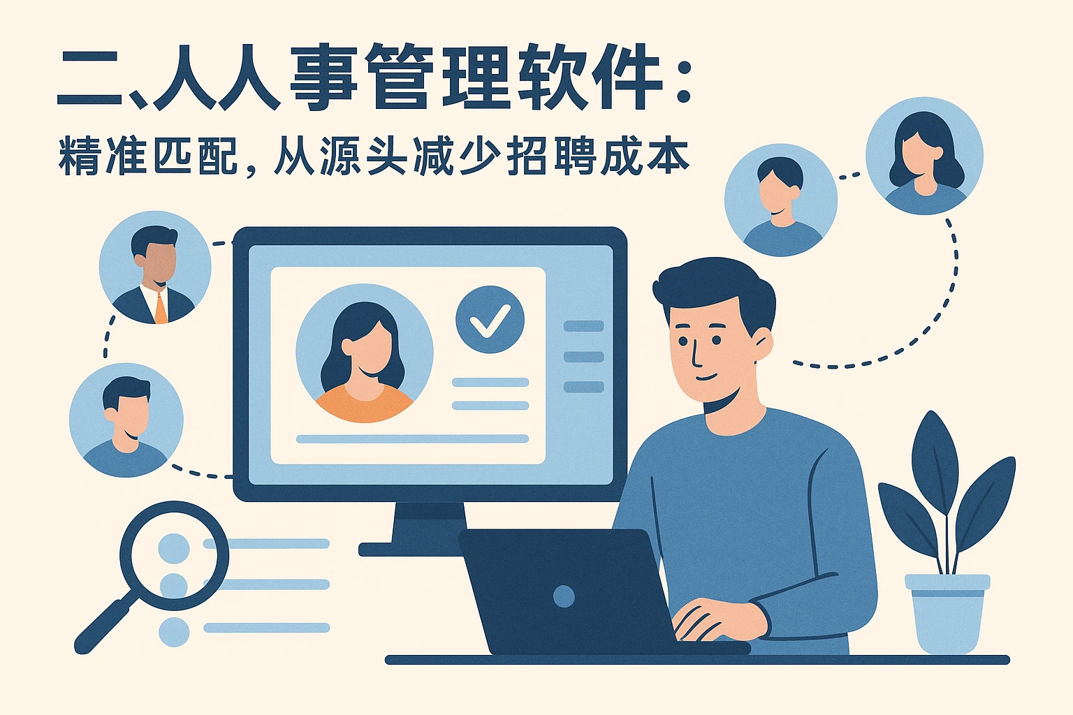 二、人事管理软件:精准匹配,从源头减少招聘成本