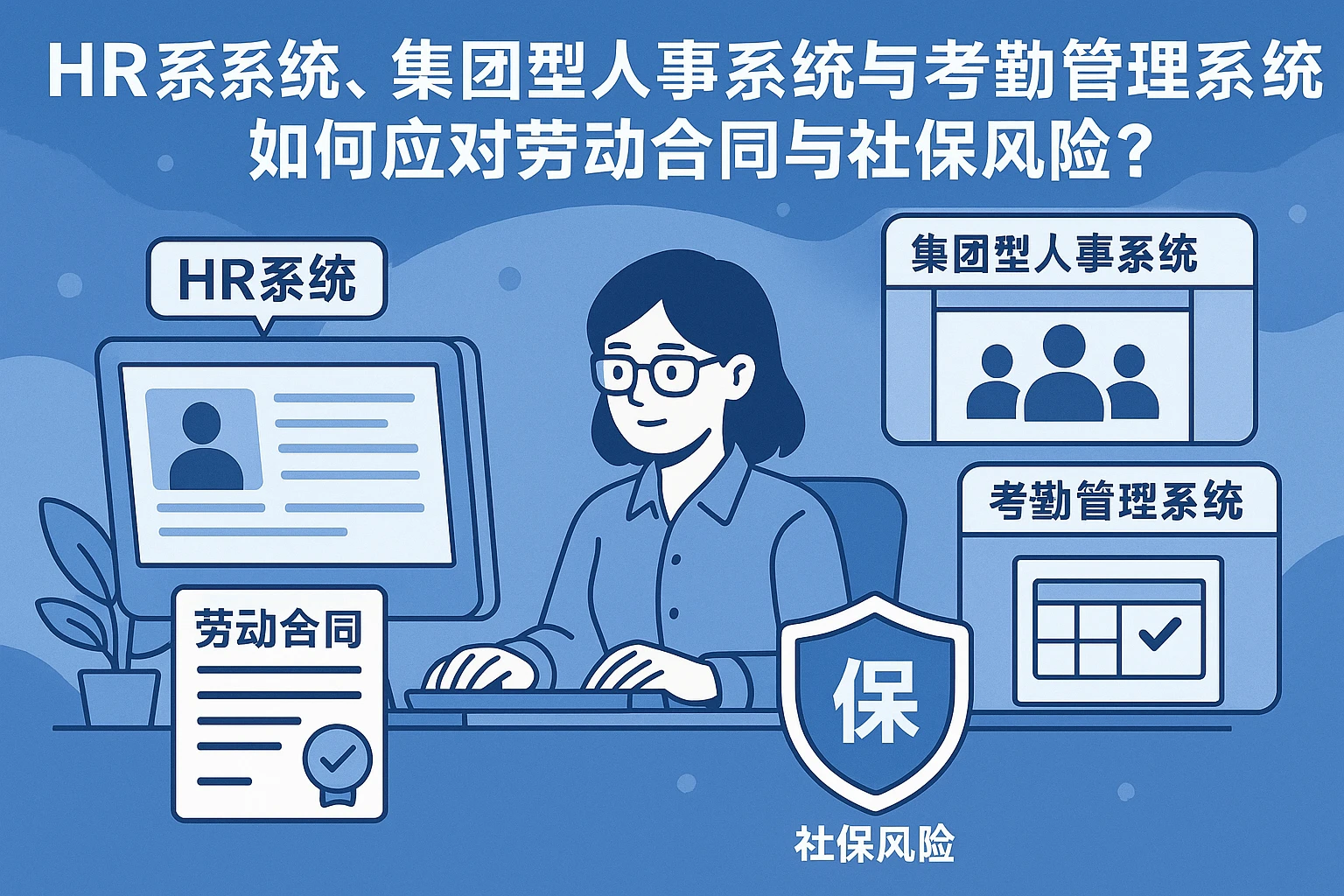 HR系统、集团型人事系统与考勤管理系统如何应对劳动合同与社保风险