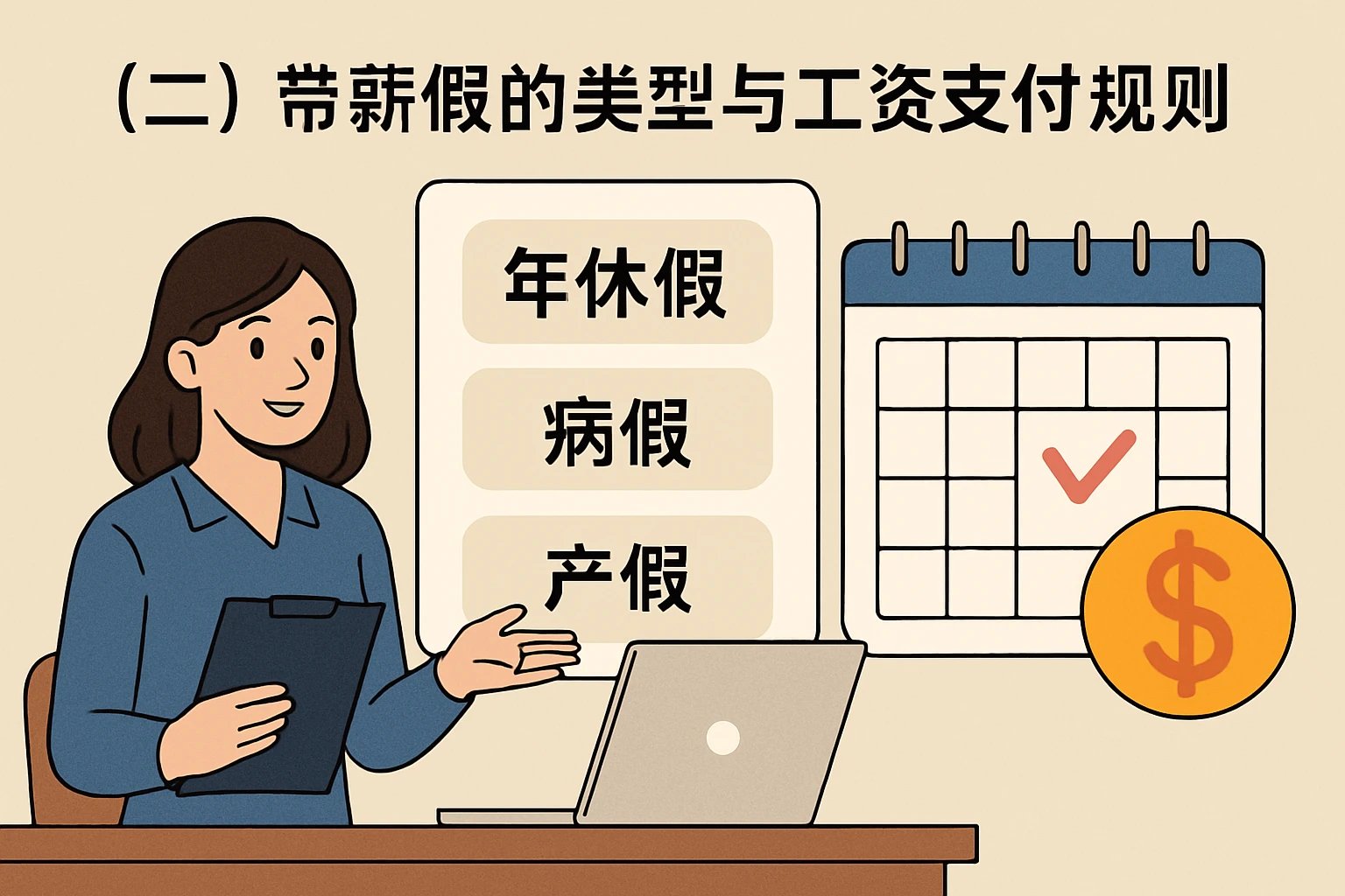 （二）带薪假的类型与工资支付规则