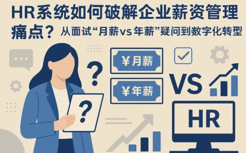 HR系统如何破解企业薪资管理痛点？从面试“月薪vs年薪”疑问到数字化转型