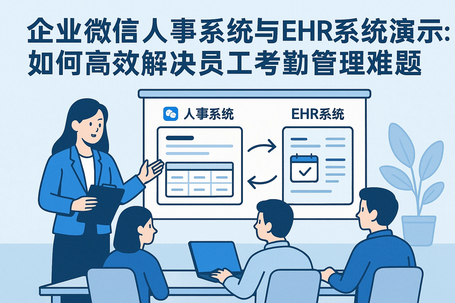 企业微信人事系统与EHR系统演示：如何高效解决员工考勤管理难题