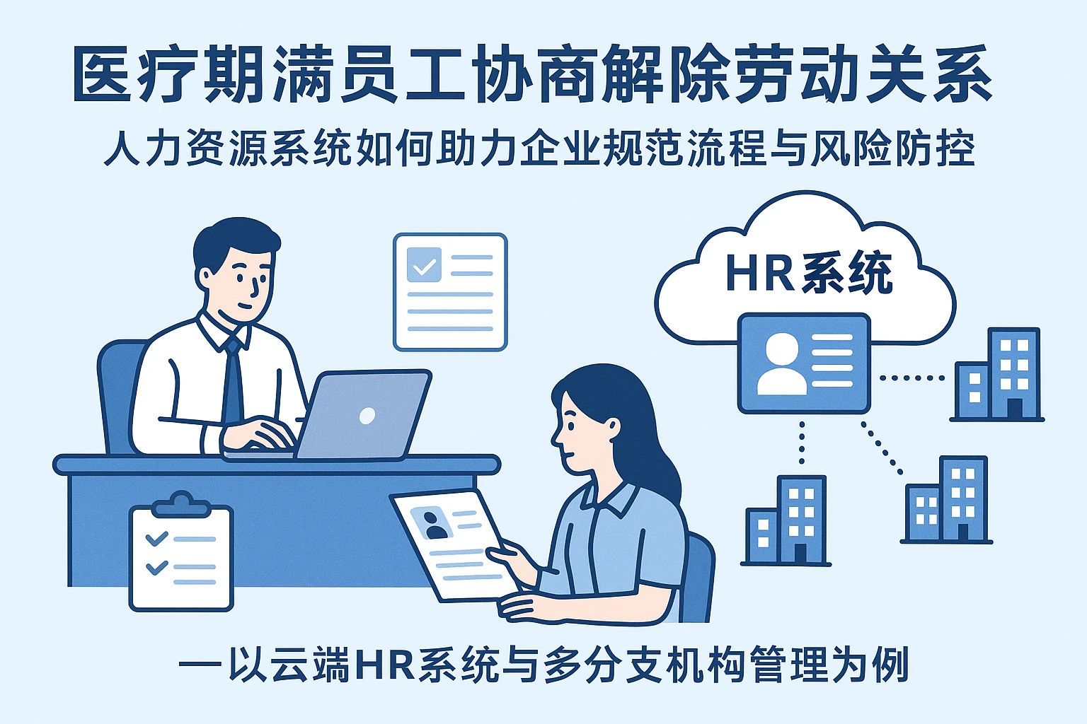 医疗期满员工协商解除劳动关系：人力资源系统如何助力企业规范流程与风险防控——以云端HR系统与多分支机构管理为例