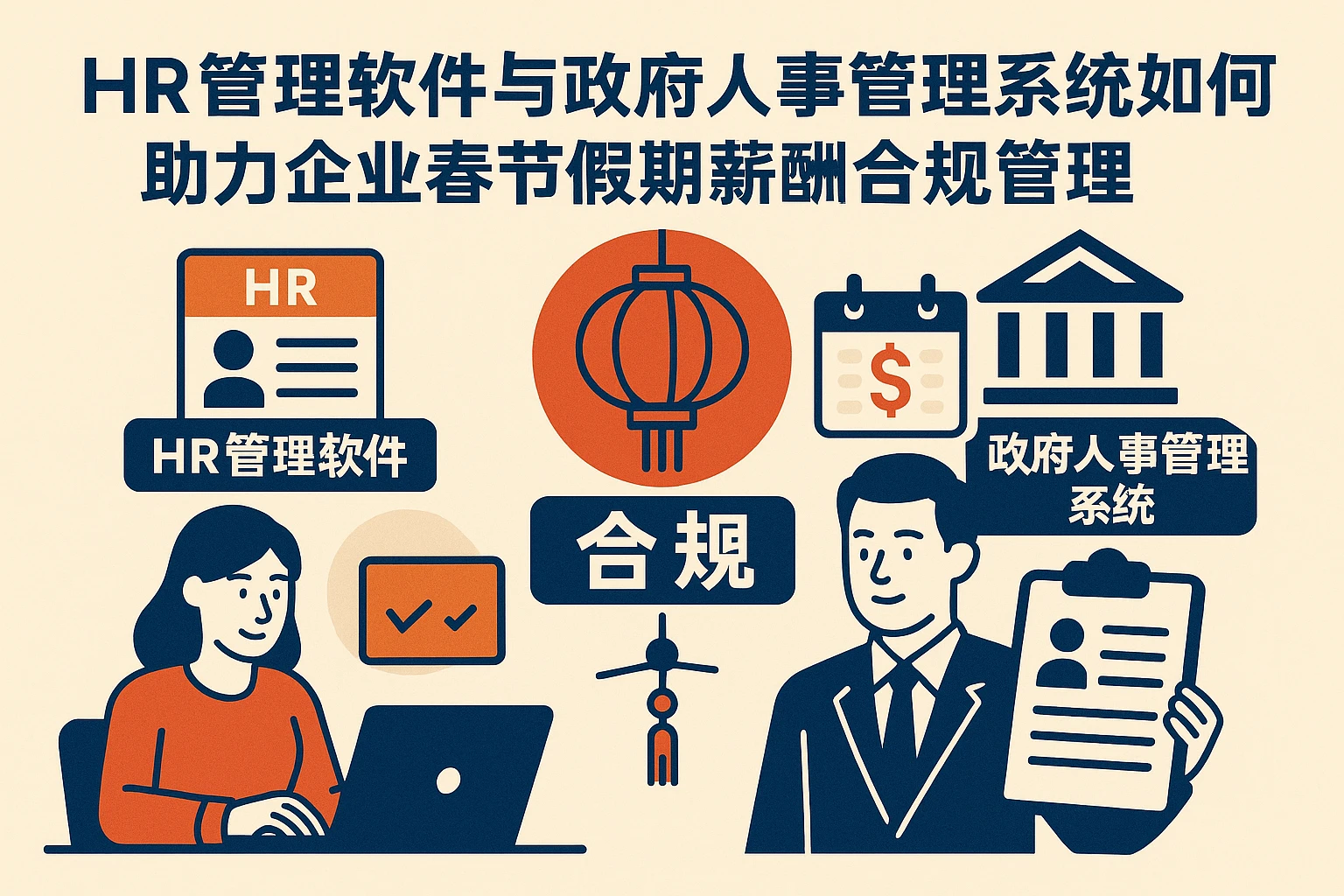HR管理软件与政府人事管理系统如何助力企业春节假期薪酬合规管理