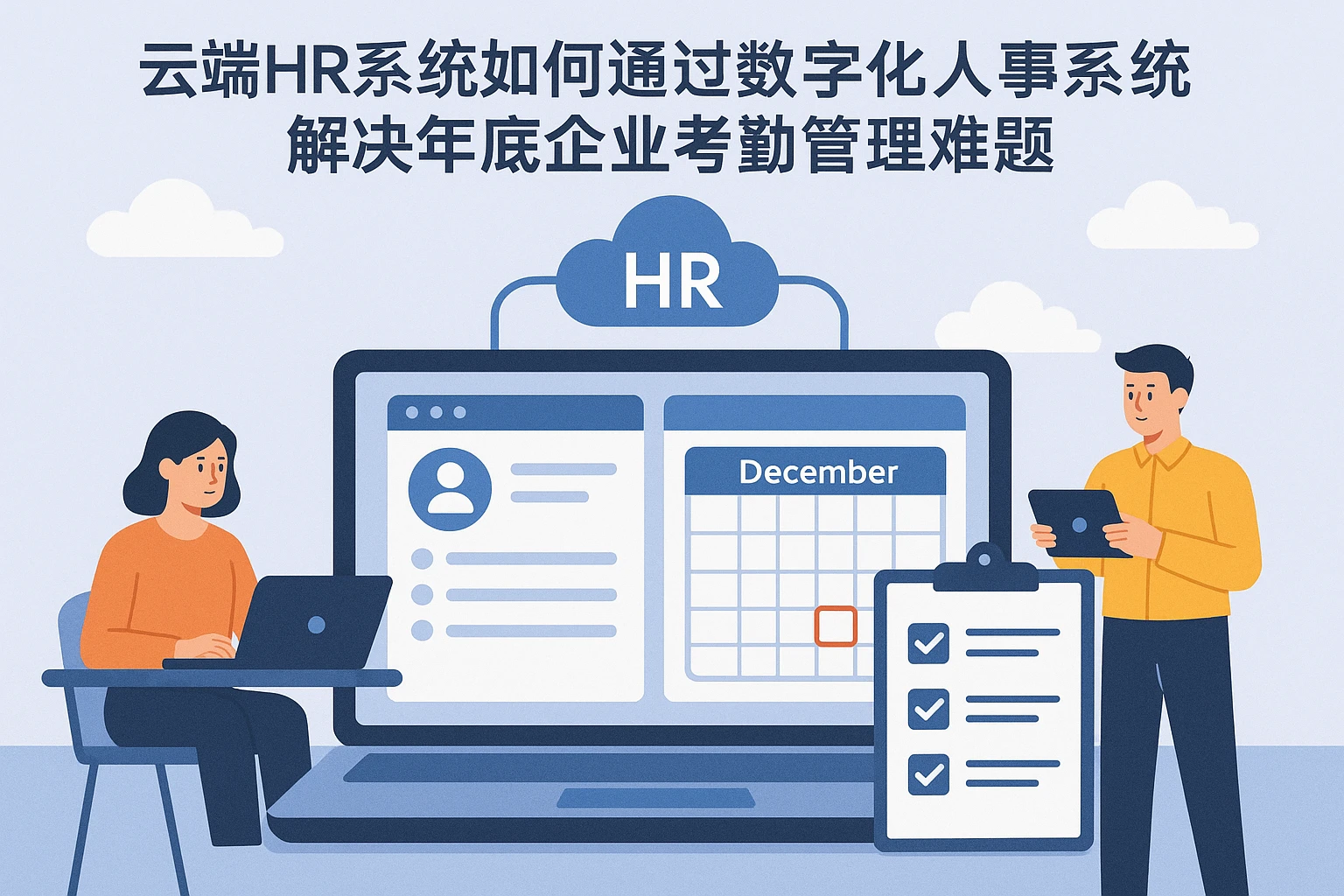 云端HR系统如何通过数字化人事系统解决年底企业考勤管理难题