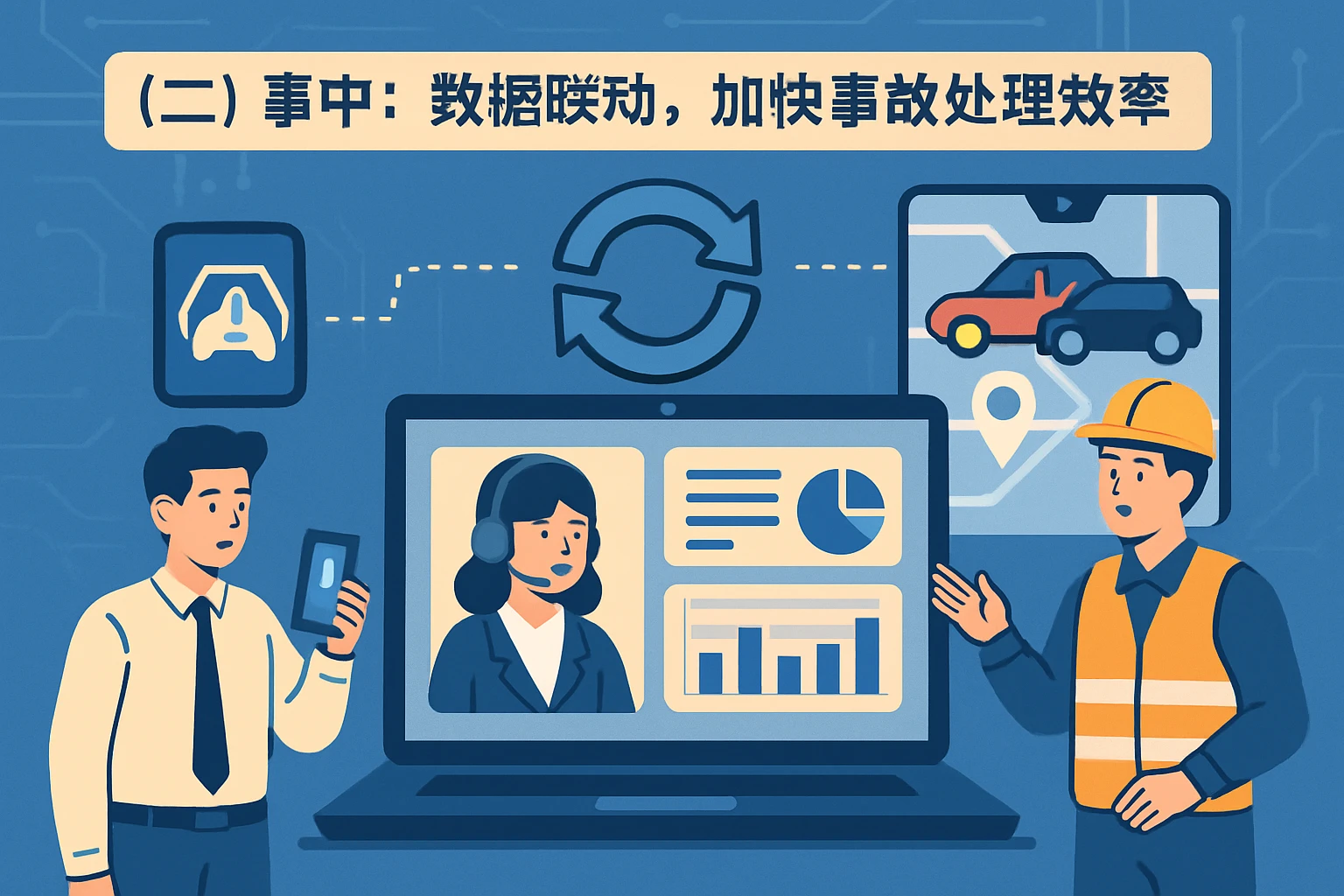 (二)事中:数据联动,加快事故处理效率