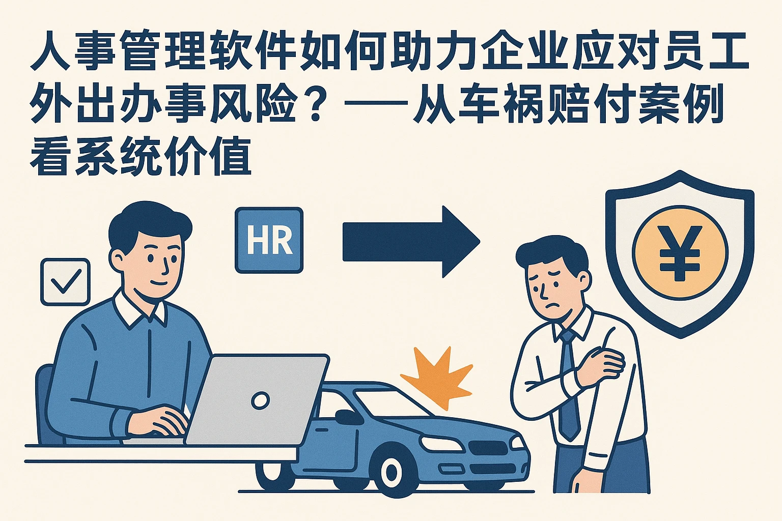 人事管理软件如何助力企业应对员工外出办事风险？——从车祸赔付案例看系统价值
