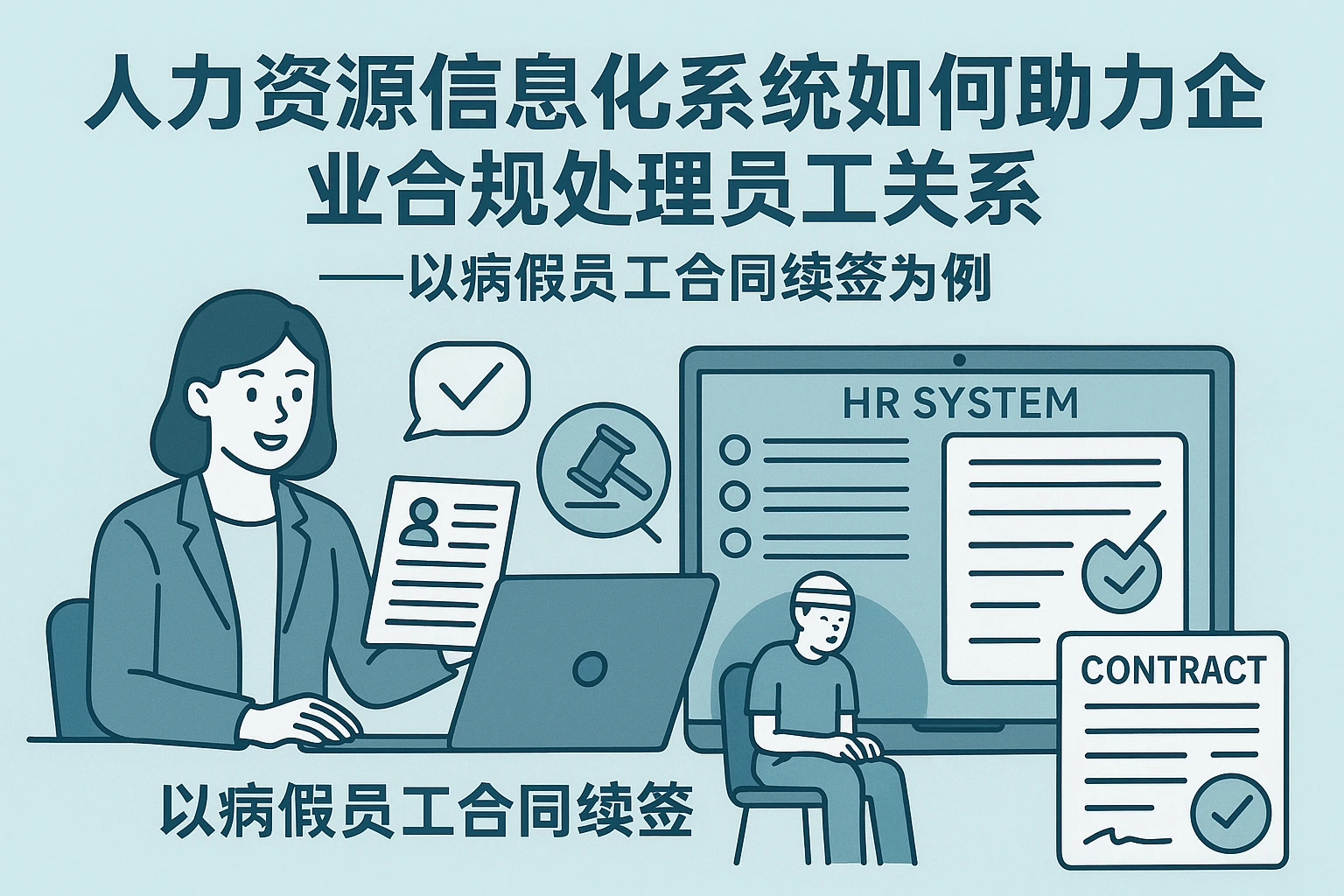 人力资源信息化系统如何助力企业合规处理员工关系——以病假员工合同续签为例