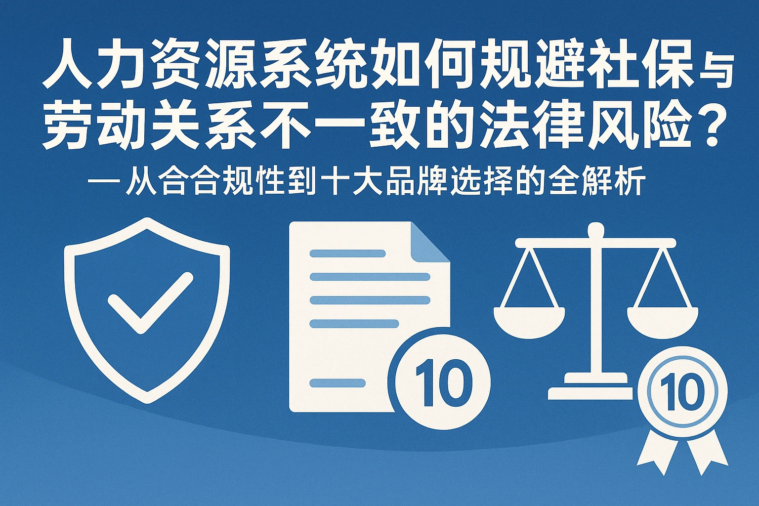 人力资源系统如何规避社保与劳动关系不一致的法律风险?——从合规性到十大品牌选择的全解析