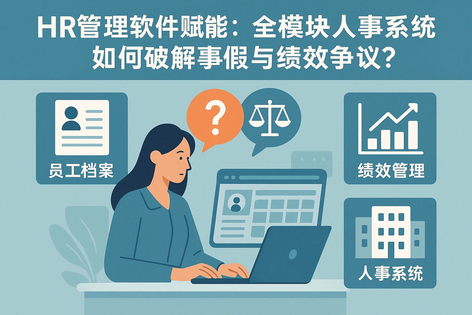 HR管理软件赋能：全模块人事系统如何破解事假与绩效争议？