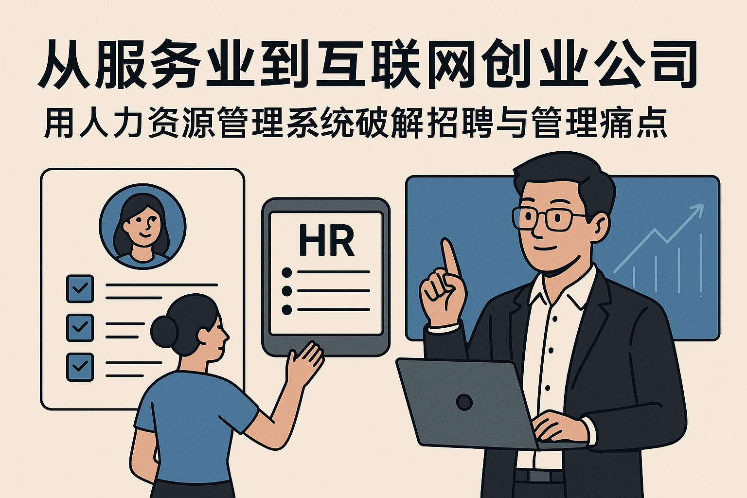 从服务业到互联网创业公司：用人力资源管理系统破解招聘与管理痛点