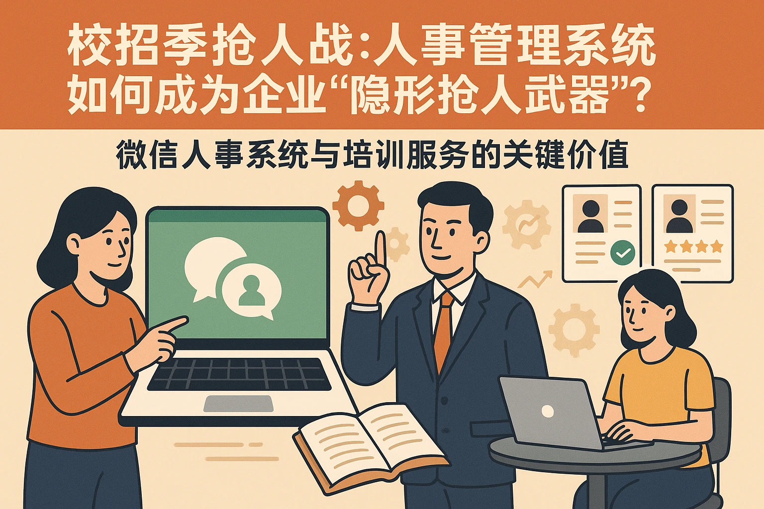 校招季抢人战：人事管理系统如何成为企业“隐形抢人武器”？微信人事系统与培训服务的关键价值