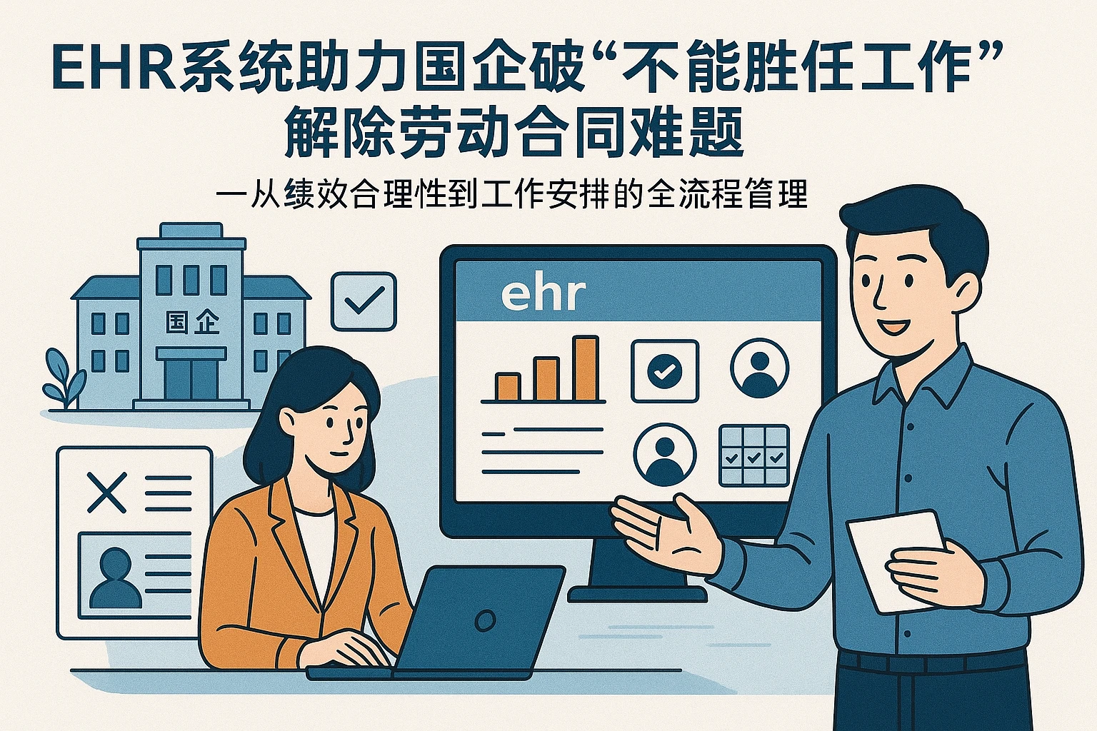 ehr系统助力国企破解“不能胜任工作”解除劳动合同难题——从绩效合理性到工作安排的全流程管理