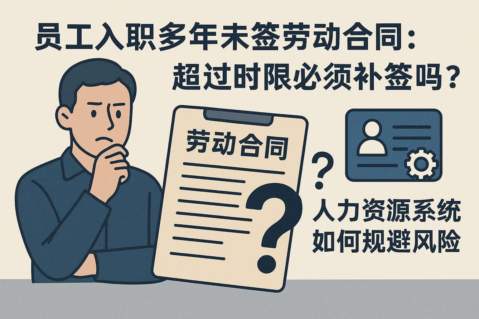 员工入职多年未签劳动合同:超过时限必须补签吗?人力资源系统如何规避风险?
