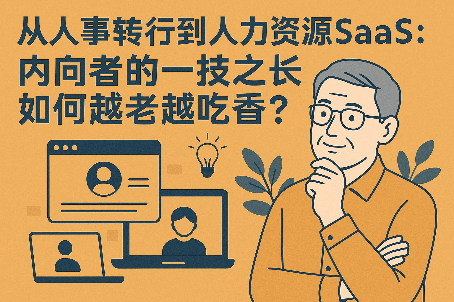 从人事转行到人力资源SaaS：内向者的一技之长，如何越老越吃香？
