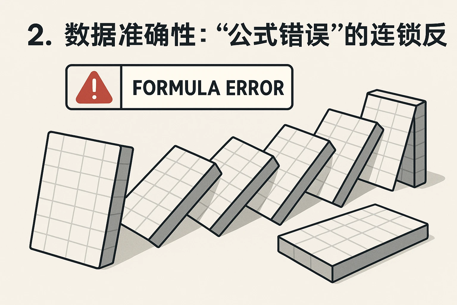 2. 数据准确性：“公式错误”的连锁反应