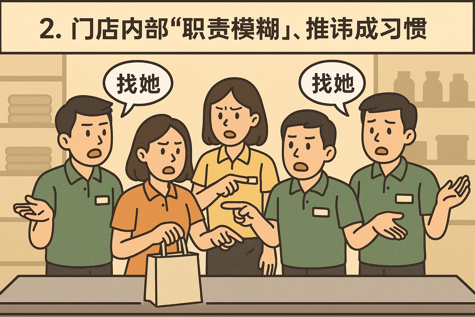 2. 门店内部“职责模糊”,推诿成习惯