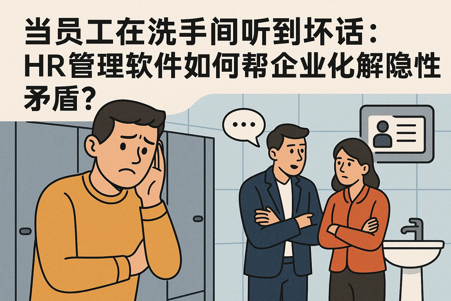 当员工在洗手间听到坏话:HR管理软件如何帮企业化解隐性矛盾?
