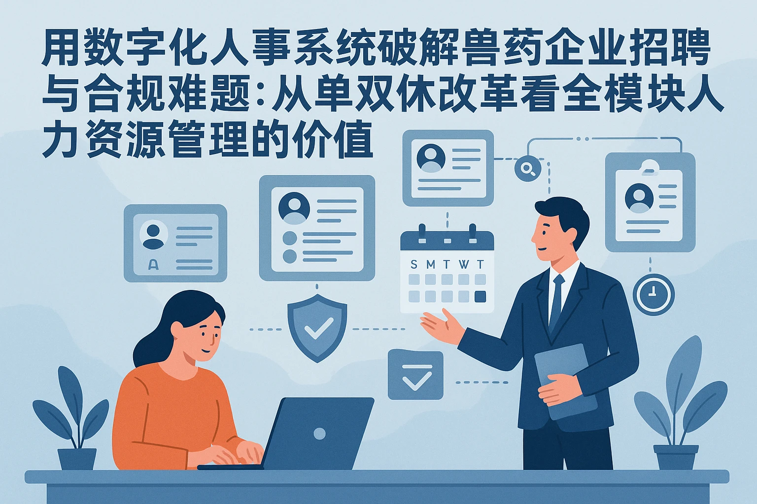 用数字化人事系统破解兽药企业招聘与合规难题:从单双休改革看全模块人力资源管理的价值