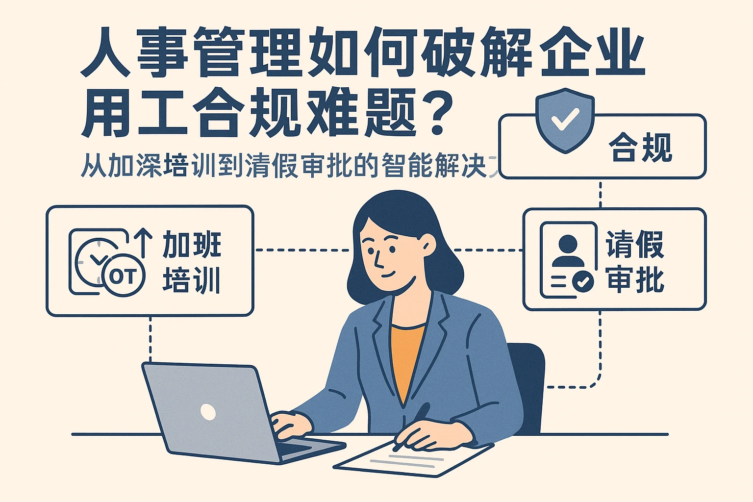 人事管理系统如何破解企业用工合规难题？从加班培训到请假审批的智能解决方案