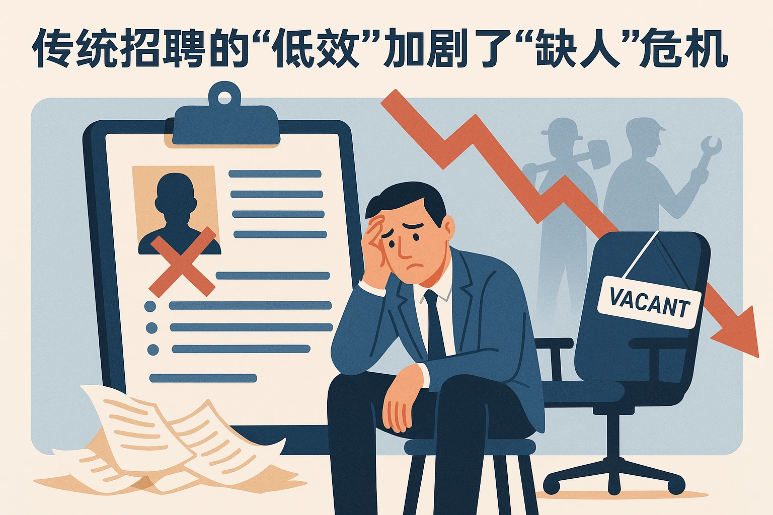 2. 传统招聘的“低效”加剧了“缺人”危机