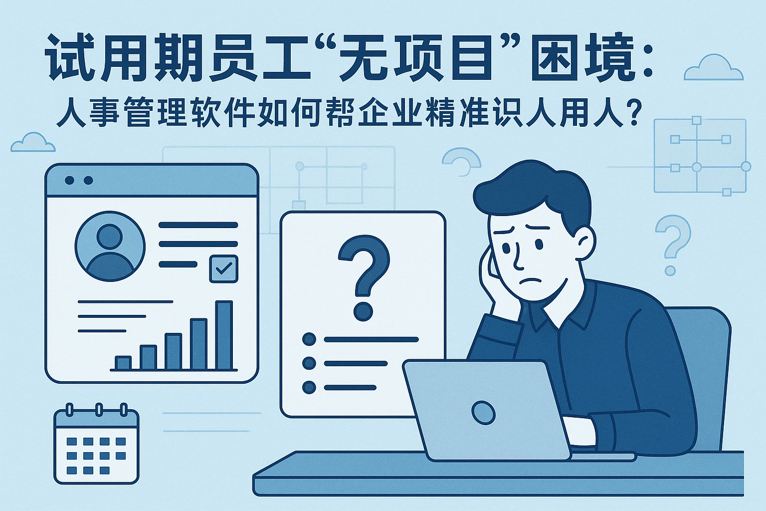 试用期员工“无项目”困境:人事管理软件如何帮企业精准识人用人?