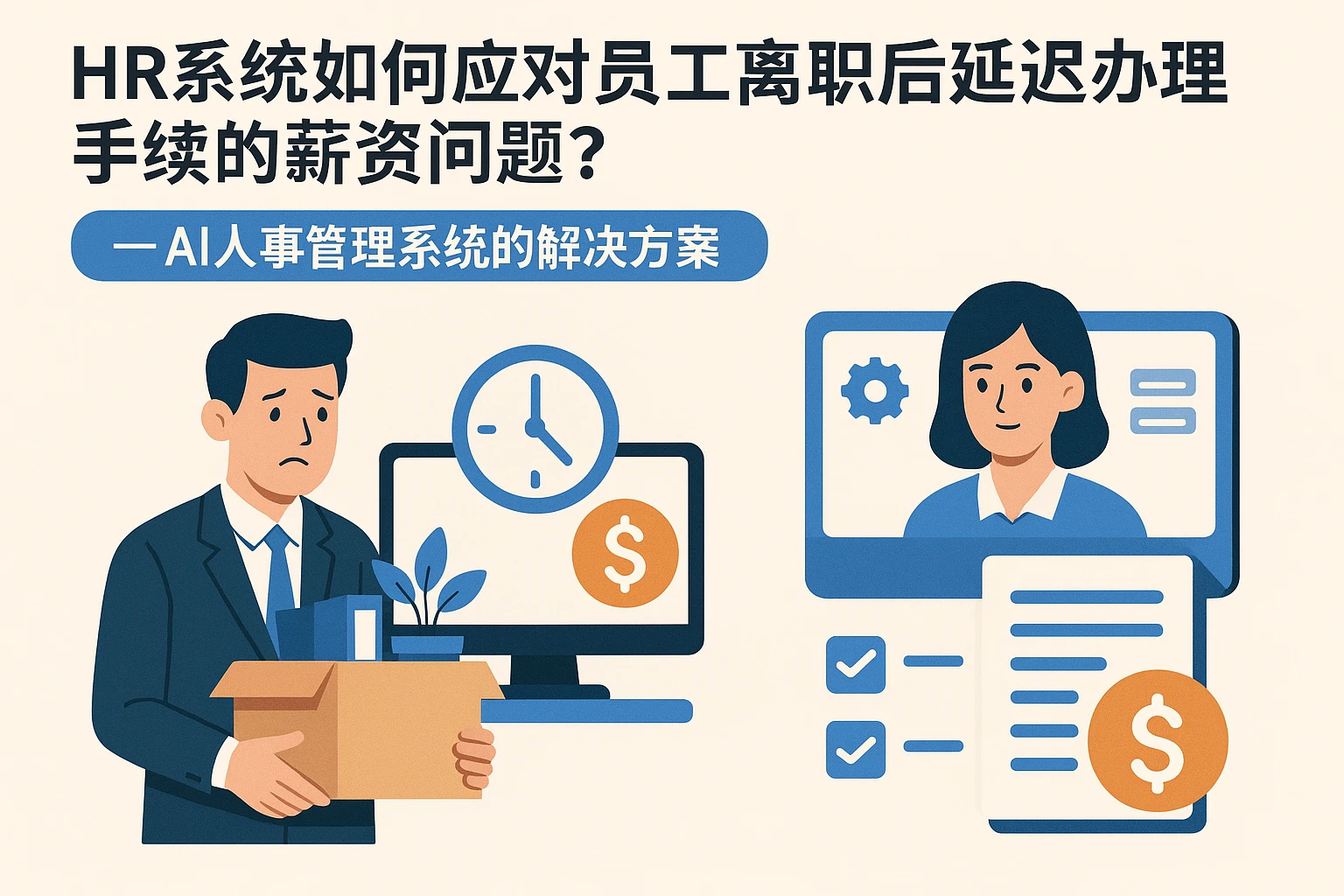 HR系统如何应对员工离职后延迟办理手续的薪资问题？——AI人事管理系统的解决方案