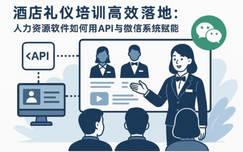 酒店礼仪培训高效落地：人力资源软件如何用API与微信系统赋能