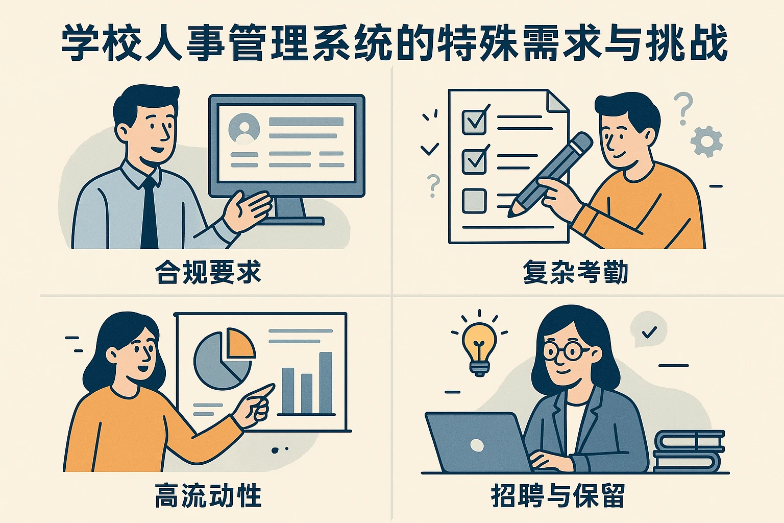 学校人事管理系统的特殊需求与挑战