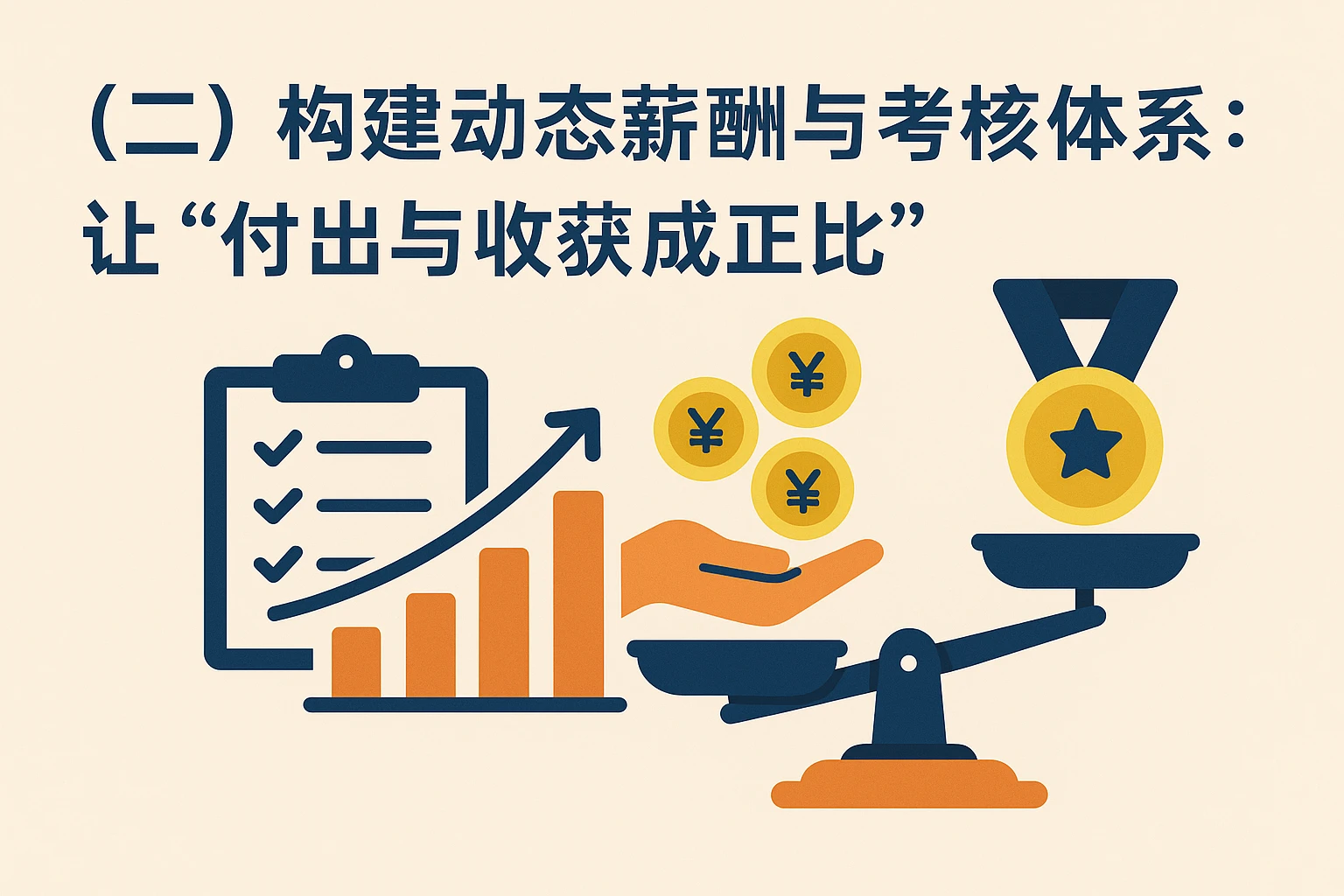 （二）构建动态薪酬与考核体系：让“付出与收获成正比”