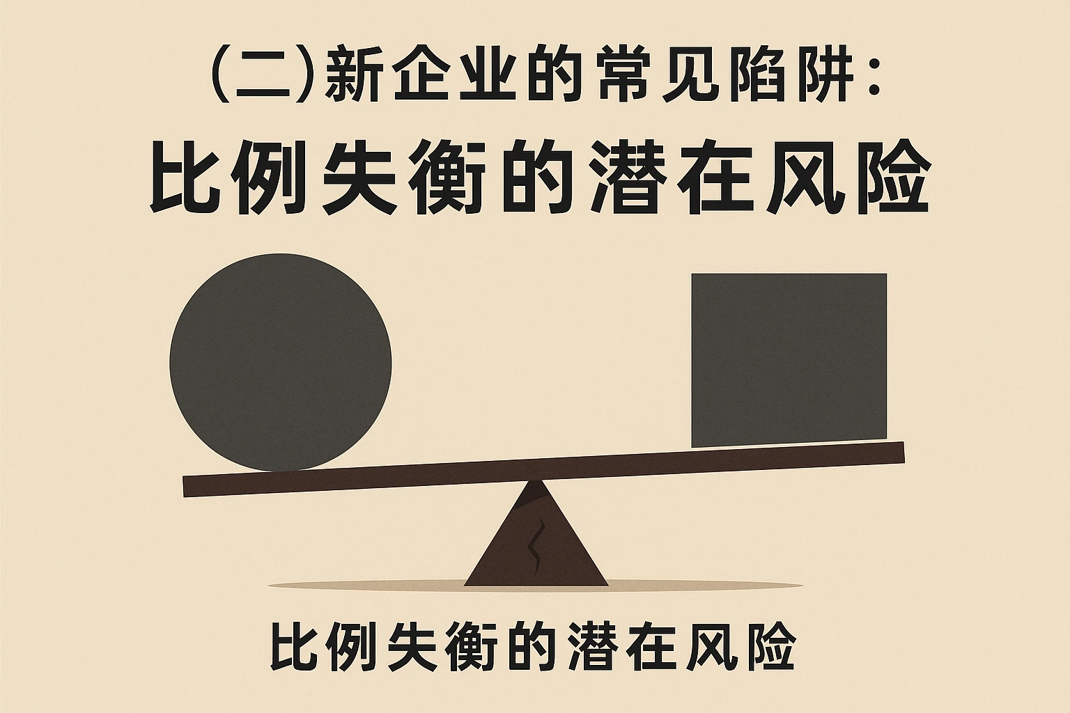 （二）新企业的常见陷阱：比例失衡的潜在风险