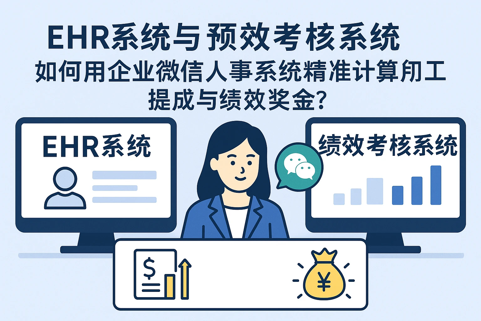 EHR系统与绩效考核系统:如何用企业微信人事系统精准计算员工提成与绩效奖金?