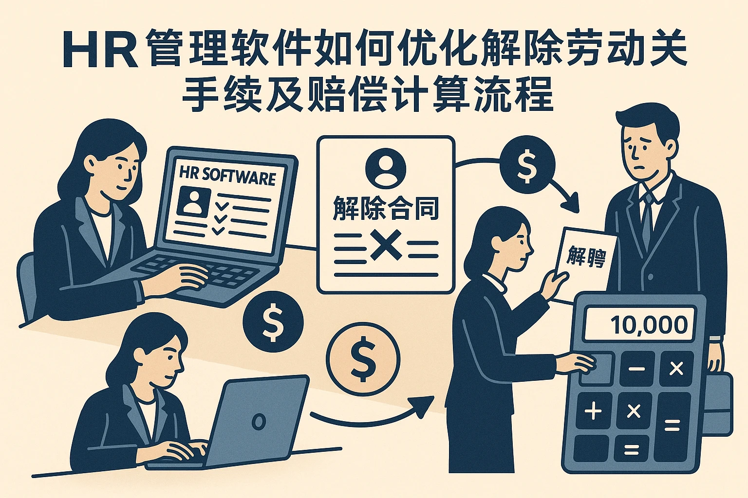 HR管理软件如何优化解除劳动关系手续及赔偿计算流程