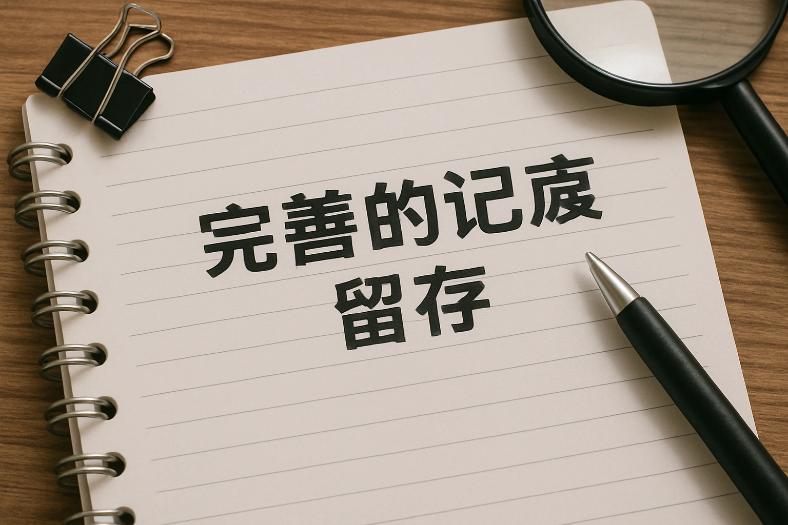 完善的记录留存