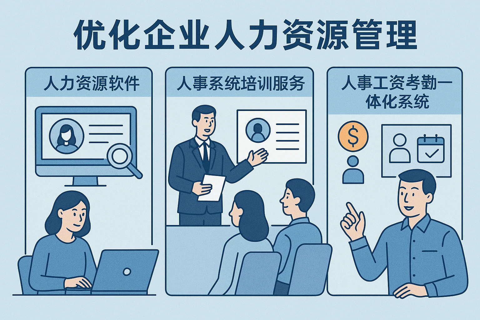 优化企业人力资源管理：探索人力资源软件、人事系统培训服务与人事工资考勤一体化系统的价值