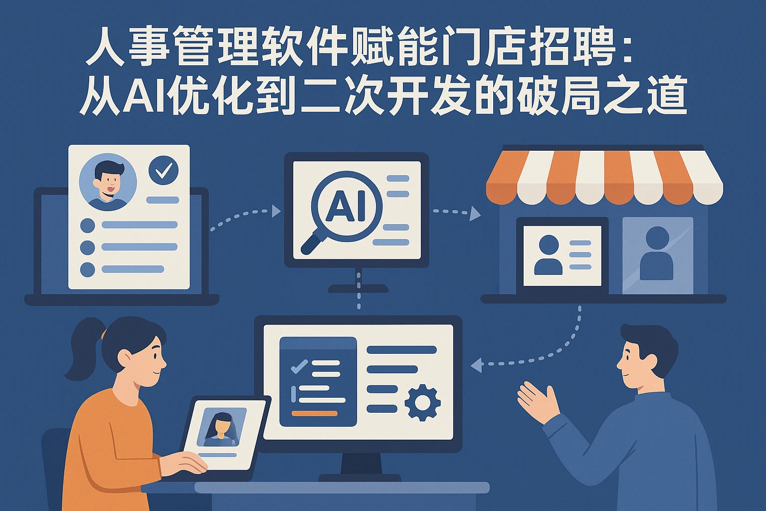 人事管理软件赋能门店招聘：从AI优化到二次开发的破局之道
