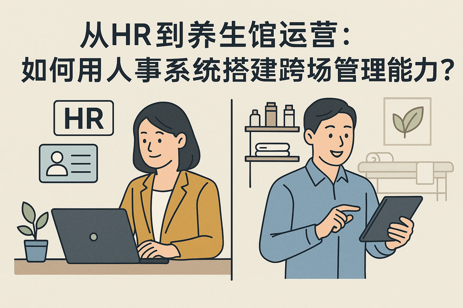 从HR到养生馆运营：如何用人事系统搭建跨场景管理能力？