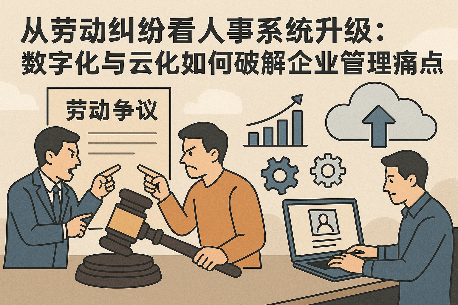 从劳动纠纷看人事系统升级：数字化与云化如何破解企业管理痛点