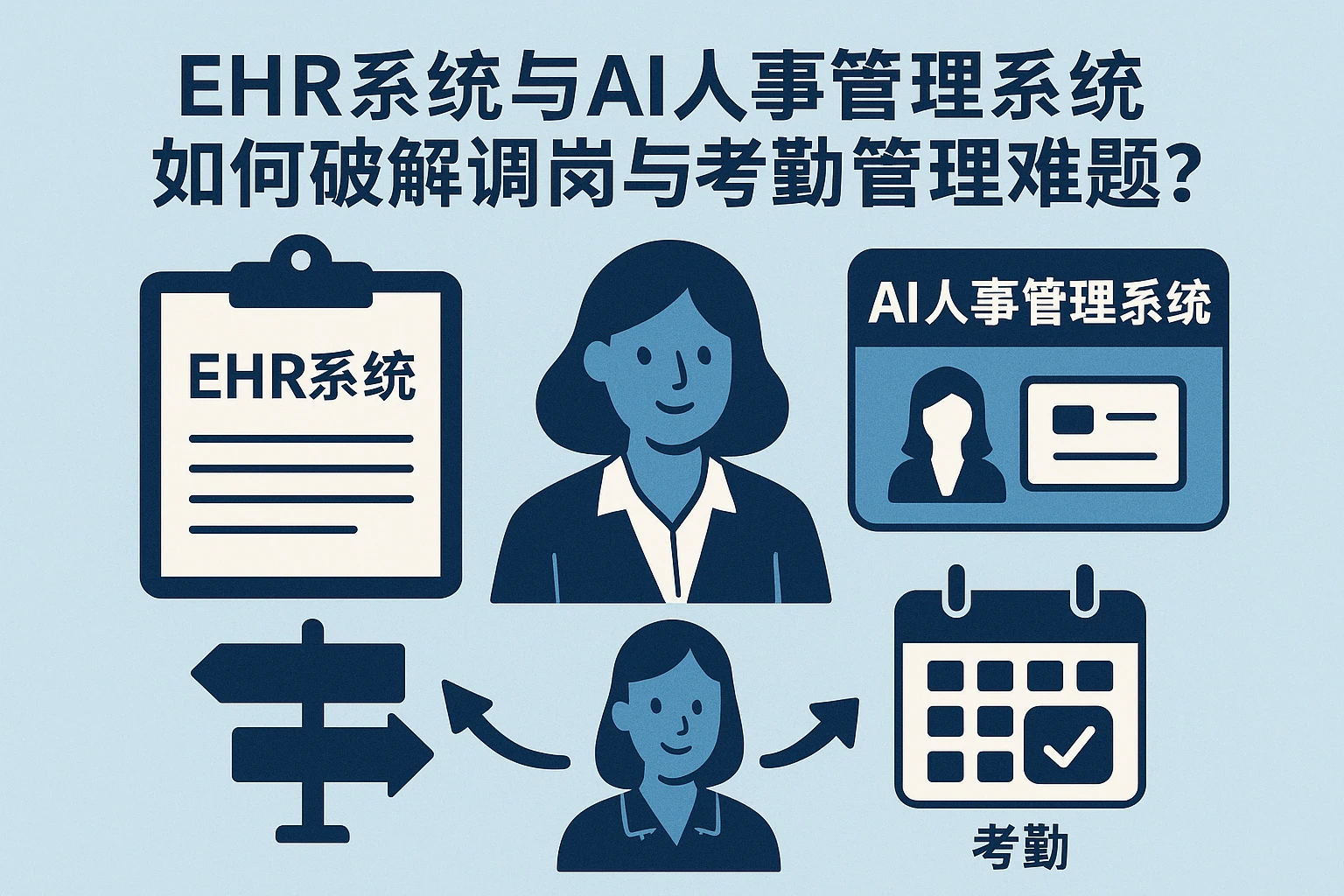 EHR系统与AI人事管理系统如何破解调岗与考勤管理难题？