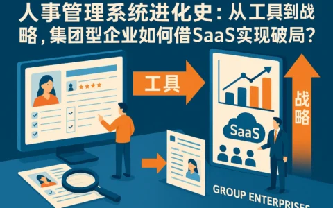 人事管理系统进化史：从工具到战略，集团型企业如何借SaaS实现破局？