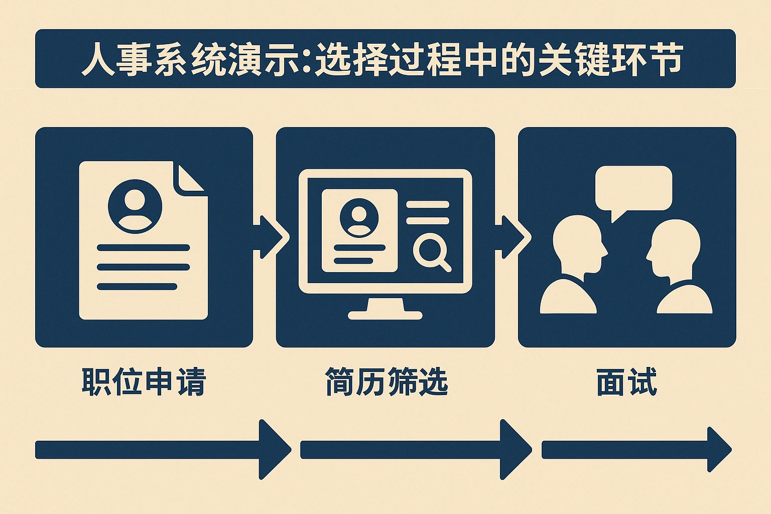 人事系统演示：选择过程中的关键环节