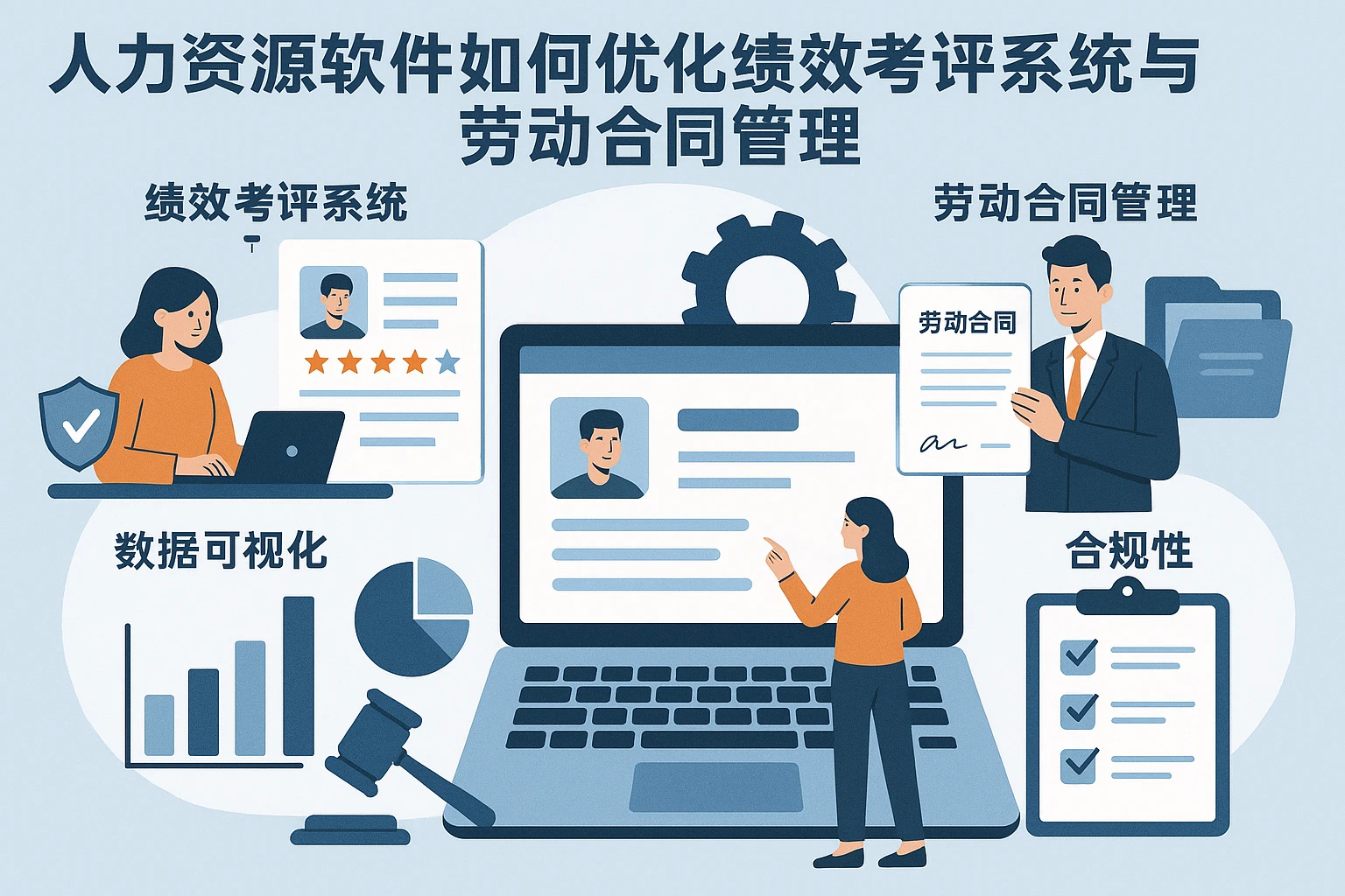 人力资源软件如何优化绩效考评系统与劳动合同管理