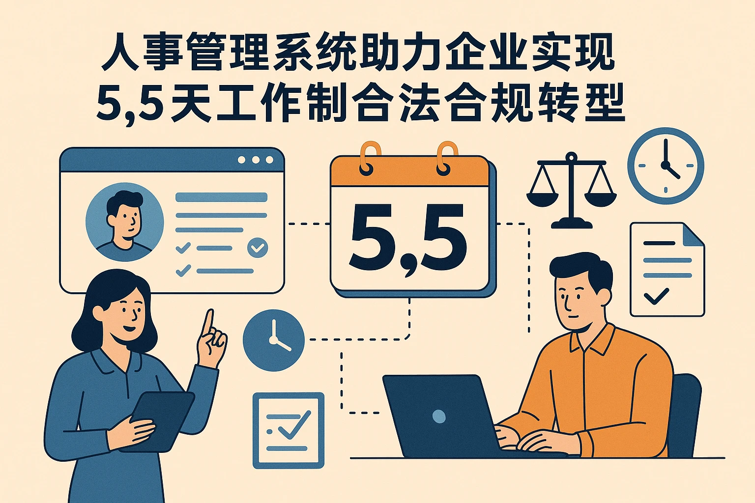 人事管理系统助力企业实现5.5天工作制合法合规转型